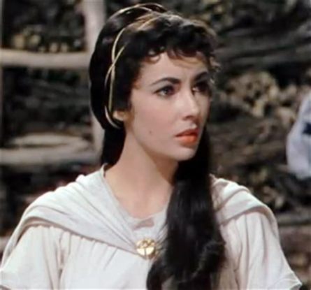 Rebecca played by Elizabeth Taylor on the film Ivanhoe, 1952